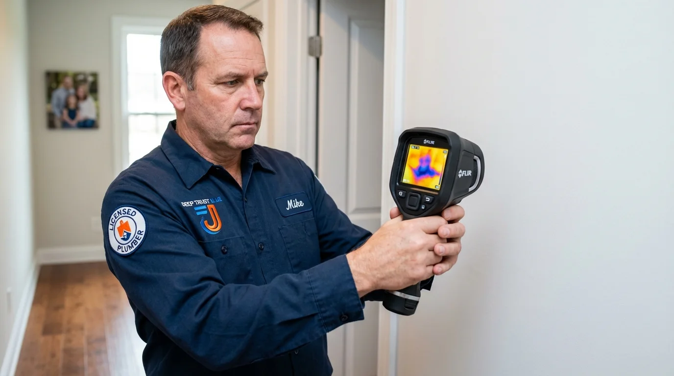 Thermal imaging leak detection by Johns Plumbing LLC in Moraga
